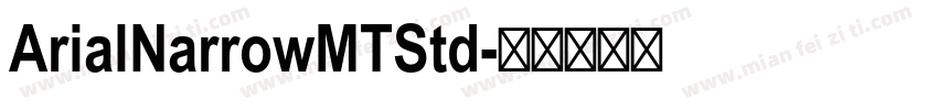 ArialNarrowMTStd字体转换