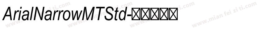 ArialNarrowMTStd字体转换