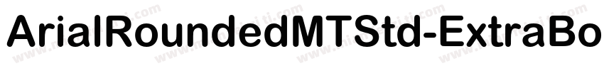 ArialRoundedMTStd-ExtraBold字体转换