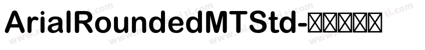 ArialRoundedMTStd字体转换