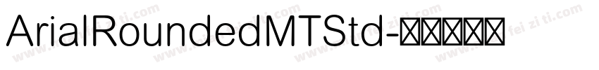 ArialRoundedMTStd字体转换
