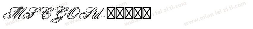 MSCGOStd字体转换