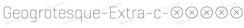 Geogrotesque-Extra-c字体转换