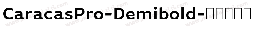 CaracasPro-Demibold字体转换