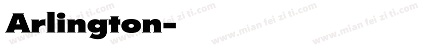 Arlington字体转换