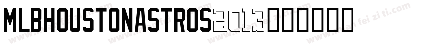 MLBHoustonAstros2013字体转换