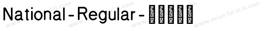National-Regular字体转换