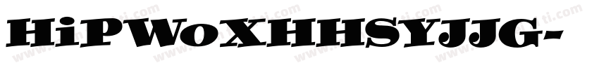 HiPWoXHHSYJJG字体转换