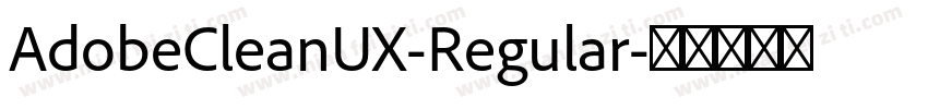 AdobeCleanUX-Regular字体转换