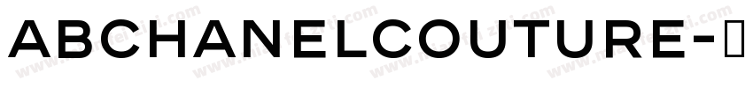 ABChanelCouture字体转换