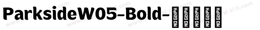 ParksideW05-Bold字体转换