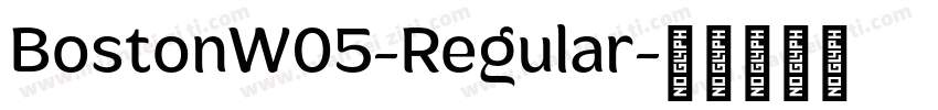 BostonW05-Regular字体转换