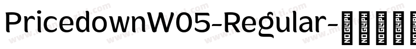 PricedownW05-Regular字体转换