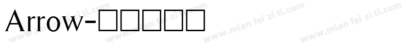 Arrow字体转换
