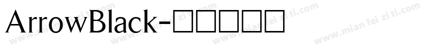 ArrowBlack字体转换