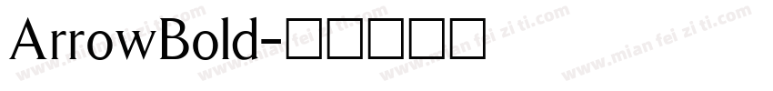 ArrowBold字体转换