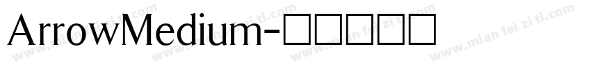 ArrowMedium字体转换