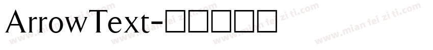 ArrowText字体转换