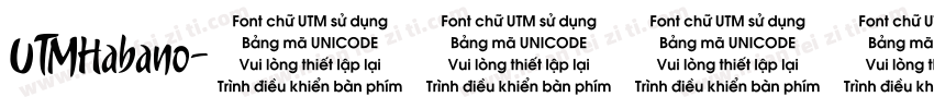 UTMHabano字体转换