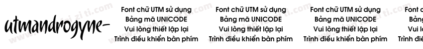 utmandrogyne字体转换