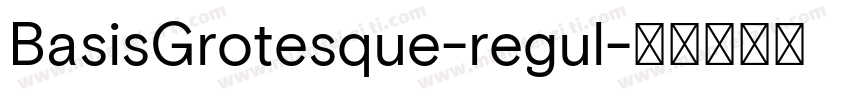 BasisGrotesque-regul字体转换
