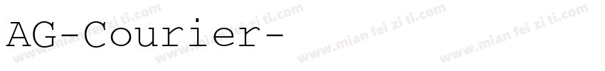 AG-Courier字体转换