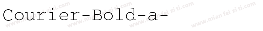 Courier-Bold-a字体转换
