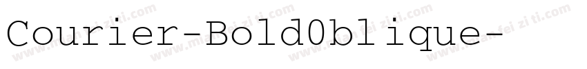 Courier-Bold0blique字体转换