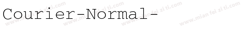 Courier-Normal字体转换