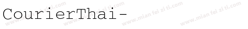 CourierThai字体转换