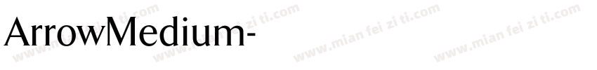 ArrowMedium字体转换