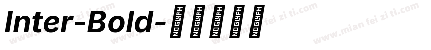 Inter-Bold字体转换