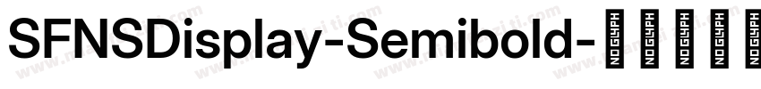 SFNSDisplay-Semibold字体转换