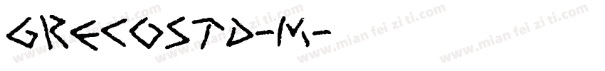 GrecoStd-M字体转换
