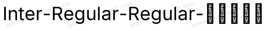 Inter-Regular-Regular字体转换