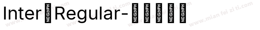 Inter一Regular字体转换
