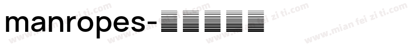 manropes字体转换