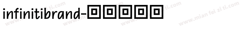 infinitibrand字体转换