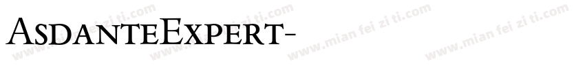 AsdanteExpert字体转换
