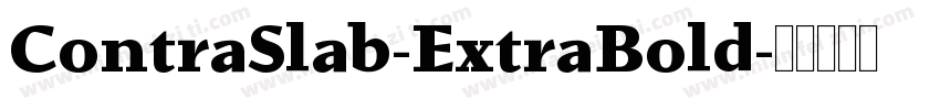 ContraSlab-ExtraBold字体转换