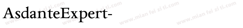 AsdanteExpert字体转换
