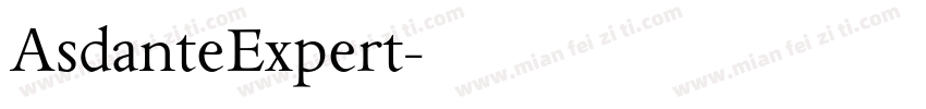 AsdanteExpert字体转换