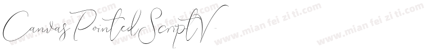 CanvasPointedScriptV字体转换