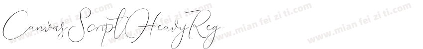 CanvasScriptHeavyReg字体转换