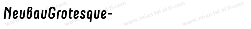 NeubauGrotesque字体转换