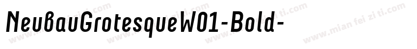 NeubauGrotesqueW01-Bold字体转换