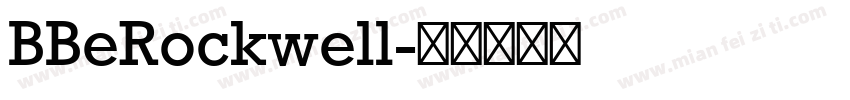 BBeRockwell字体转换