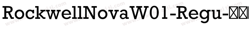 RockwellNovaW01-Regu字体转换