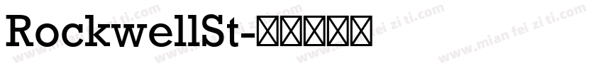 RockwellSt字体转换