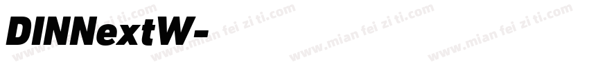 DINNextW字体转换